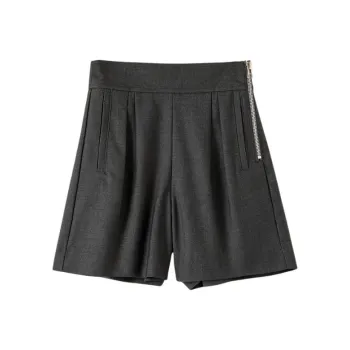Late White Casual Shorts Women's