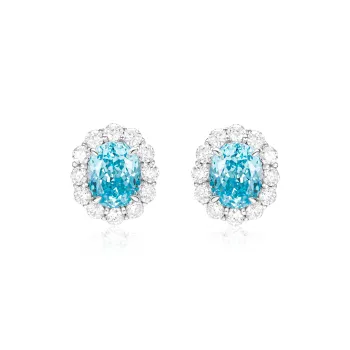 GAONAS 925 Silver Cubic Zirconia Stud Earrings Women's