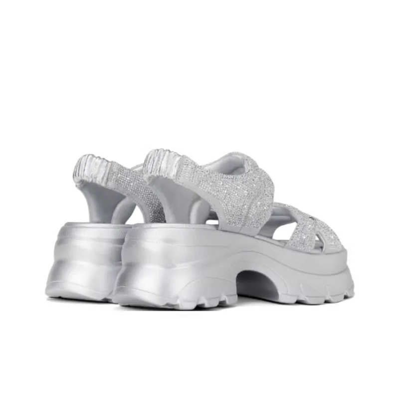 JESSICA SOPHIA One Strap Sandals 6cm Women's Silver-2