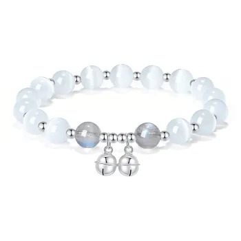 PUTUOSHANWENCHUANG Glass Cat Eye Bracelets Unisex