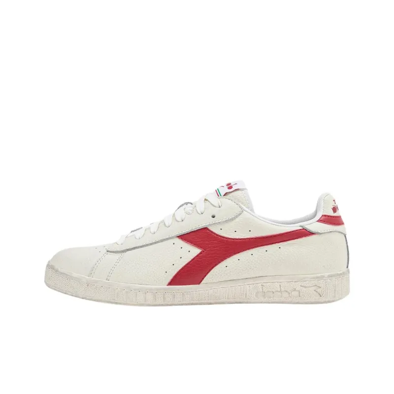 Diadora GAME L Anti Slip Wear Resistant Low Top Skateboard Shoes Unisex White-0