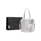 Silver+Shopping Bag