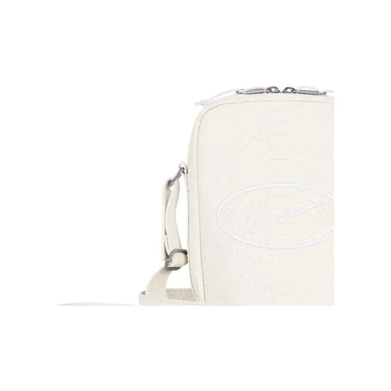 Supreme Nike Collaboration Cow Leather Shoulder Bag, Crossbody Bag Unisex White-3