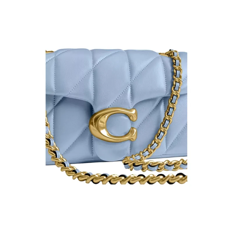 COACH Tabby Nappa Leather Shoulder Bag Small Size Women's Hyacinth Blue-6