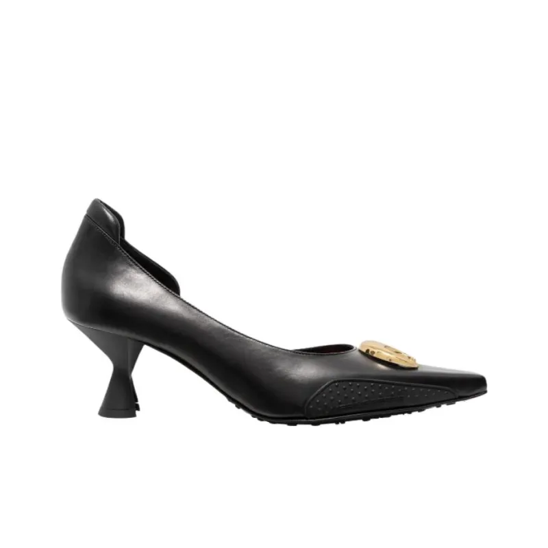 Marine Serre Slim Heel High Heels 6cm Women's Black-1