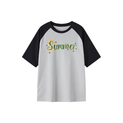 FAIRWHALE Drop Shoulder Sleeve T Shirt Women's