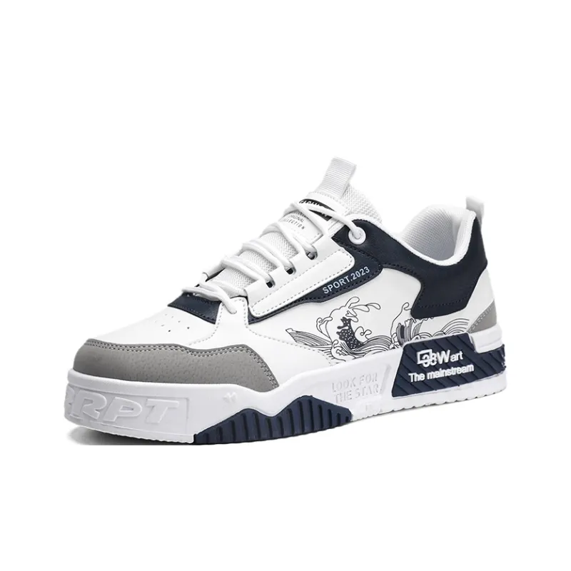 LONGDUIZHANG Slip Resistant Cushioning Abrasion Resistant Breathable Low Top Skateboard Shoes Unisex-5