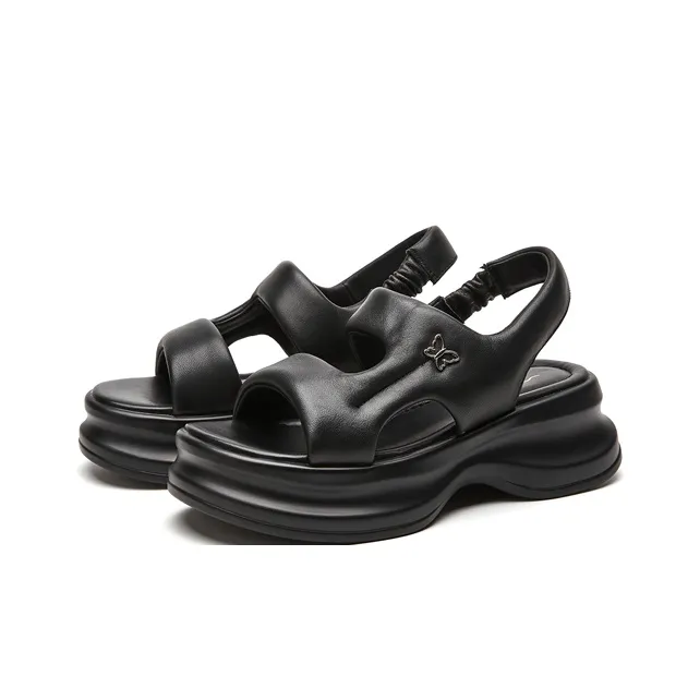 Millies Beach Sandals Women's Black, Beige-3