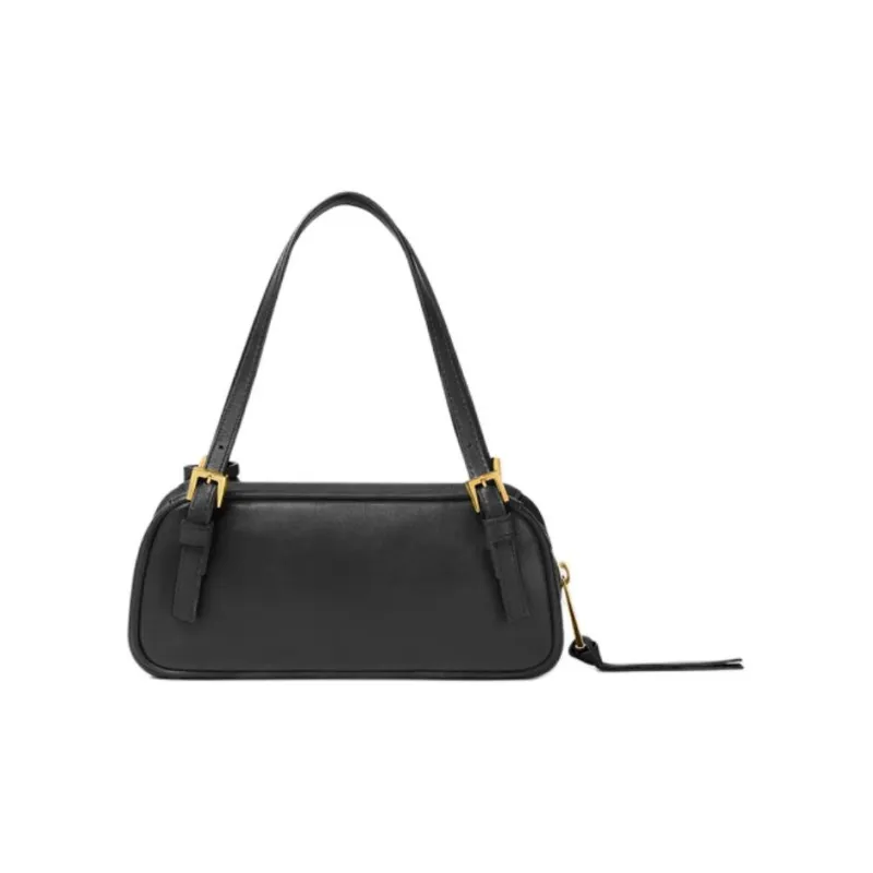 VERSACE Tag Lambskin Bowling Bag, Shoulder Bag, Handbag Mini Women's Black-2