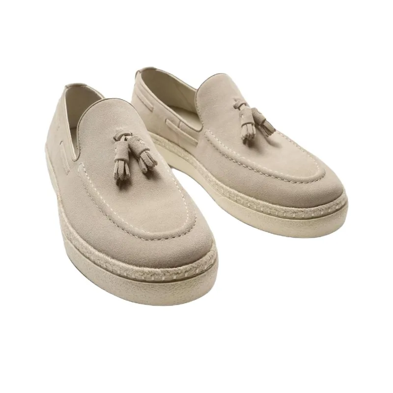 ZARA Boat Shoes Men's Beige Yellow-3