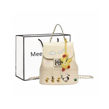 Fitchell Pu Backpack Regular Women's White/Red/Silver/Black