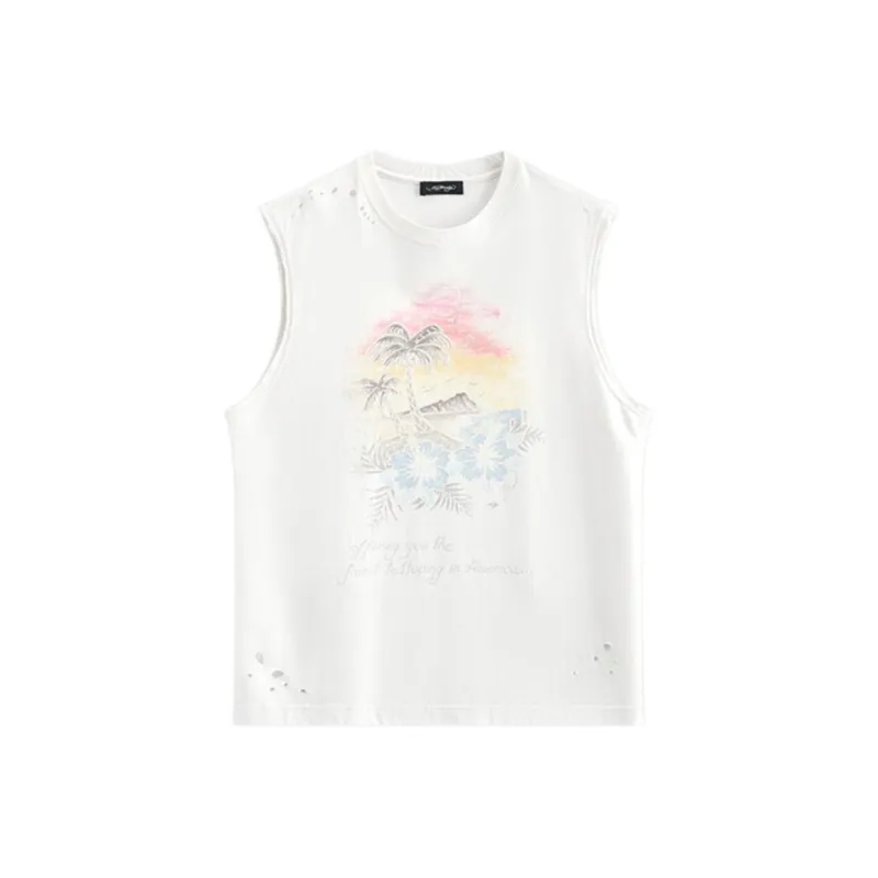 Ed Hardy Tank Tops Men Ivory White-0