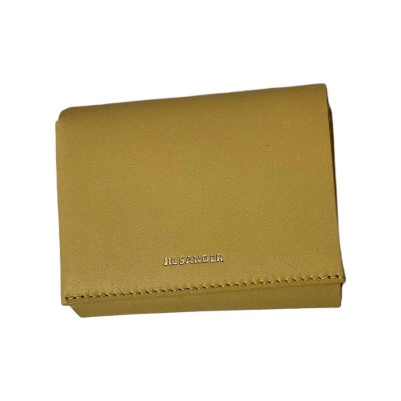 JIL SANDER Calfskin Wallet Regular Men's Yellow-1