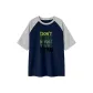 Navy Blue & White Heather Gray