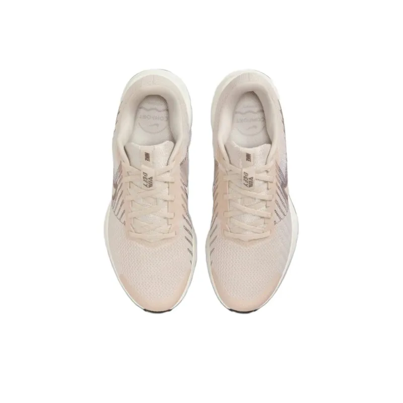Nike RUN DEFY Shock Absorbers With Slip Resistant Features Low Top Running Shoes Women's Light Brown-2