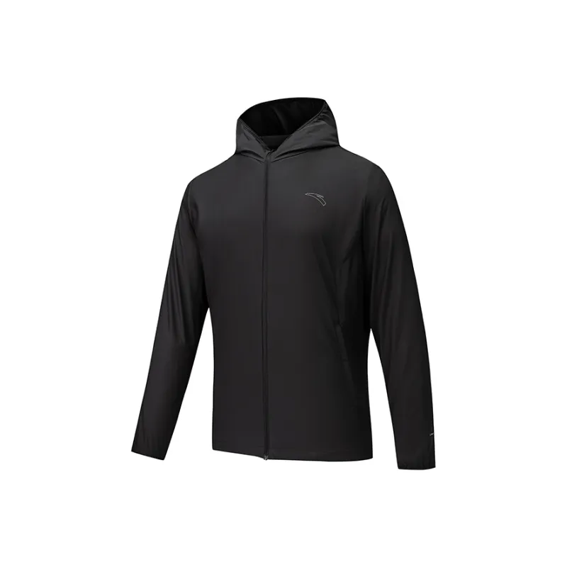 Anta Running Collection Trench Coat Men's Basic Black-0