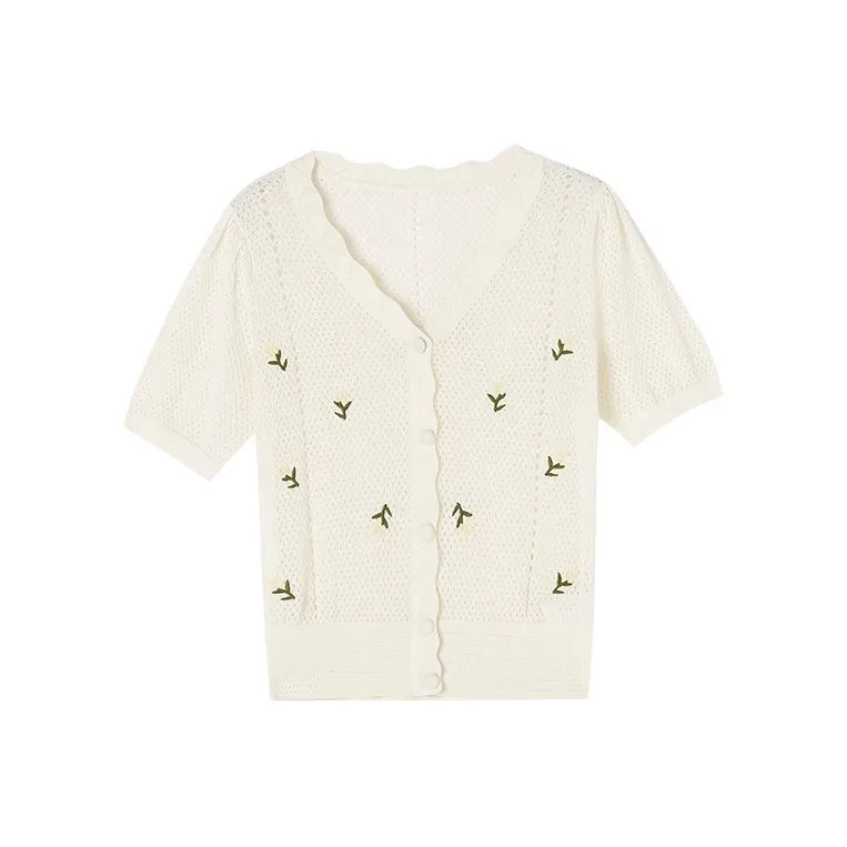 XIANGYING Knitwear Women's Ecru-0