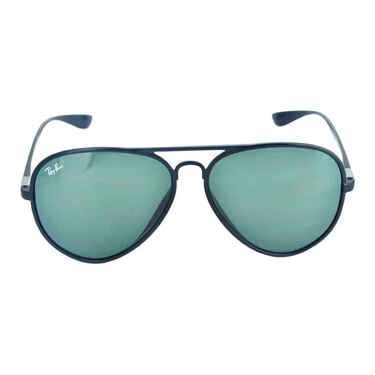 RayBan Plate Frame Aviator Sunglasses Unisex Black-1