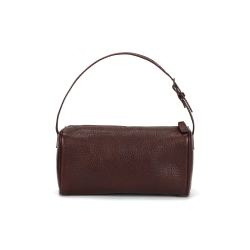 THE ROW 90's Vegetable Tanned Grain Calfskin Handbag Women's Caramel Yellow