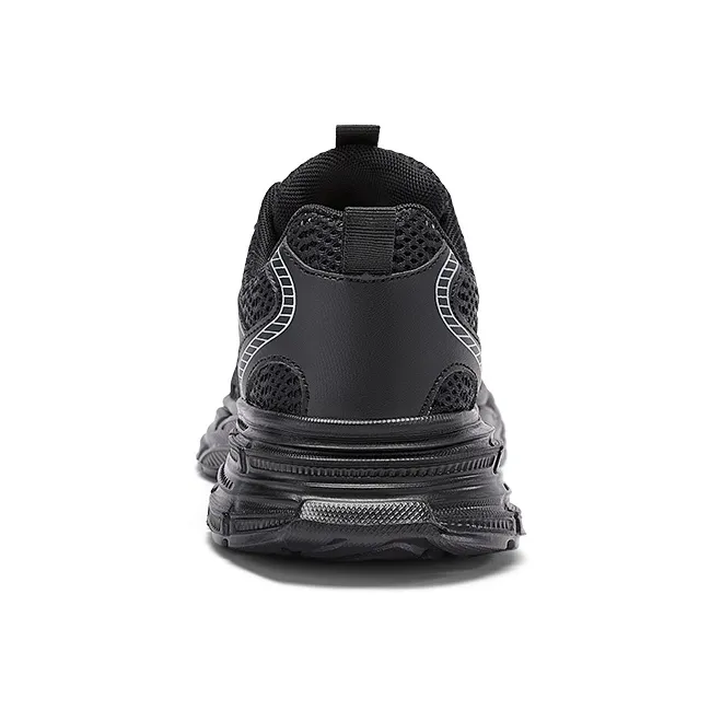 WARRIOR Chunky Sneakers Unisex Low Top Black-2