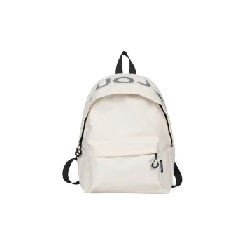 WICKBUEN Nylon Backpack Unisex White/Black/Green