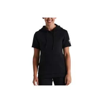SPECIALIZED Short Sleeve Hoodie Sweatshirt Women's Black