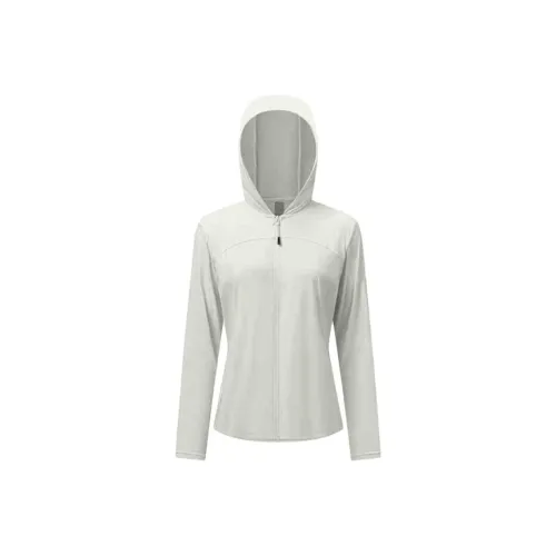 XTEP UV Protection Sun Protection Clothing Women's Cream Gray