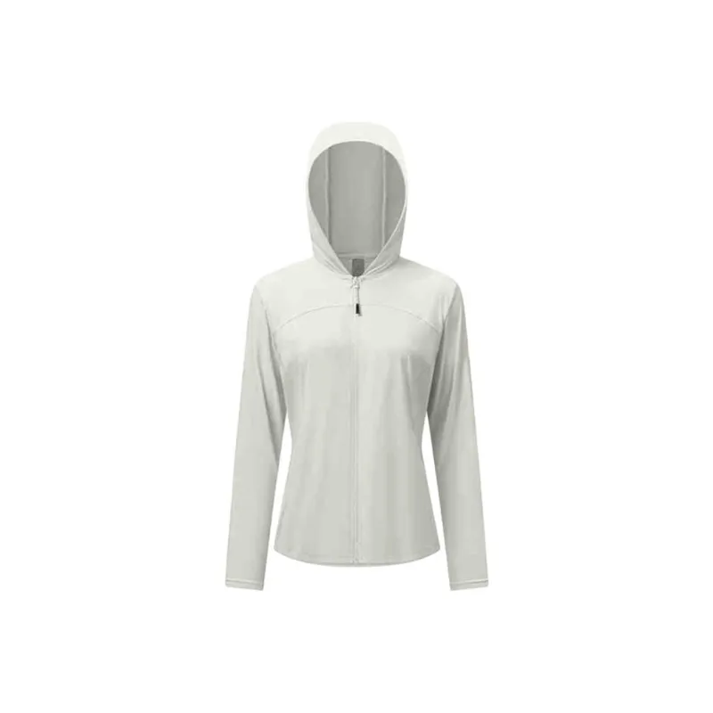 XTEP UV Protection Sun Protection Clothing Women's Cream Gray-0
