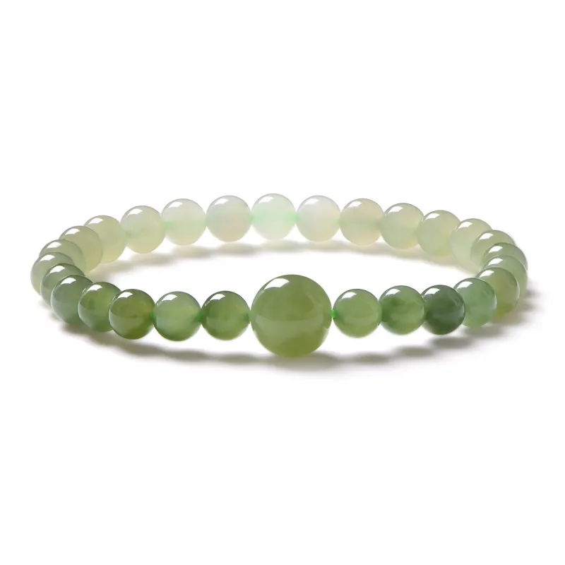 MARY WINDSOR Hetian Jade Bracelets Pale Greenish White Jade Unisex-0