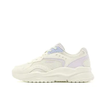 QIAODAN Anti Slip Wear Resistant Low Top Casual Shoes Women's White Purple
