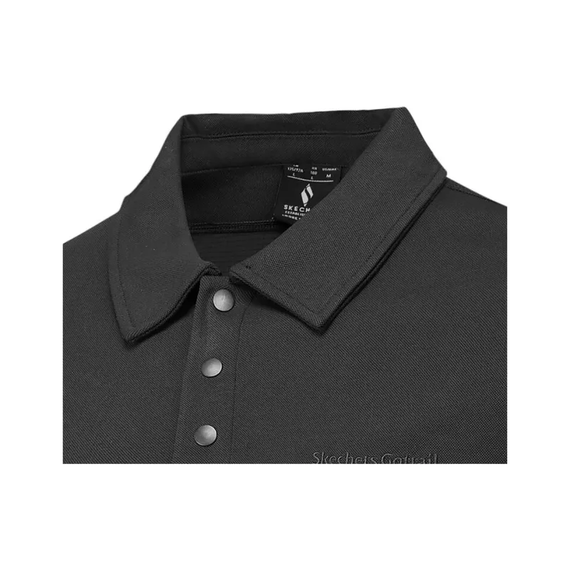 Skechers Mountain And Wild Outdoor Series Polo Shirt Men's Carbon Black 0018-2