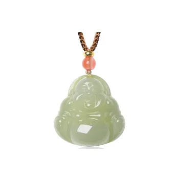 MARY WINDSOR Pendants Pale Greenish White Jade Unisex