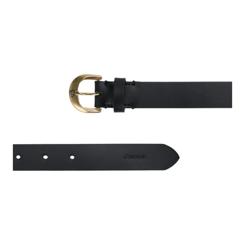 CALVIN KLEIN Split Cow Leather Belts Women's Space Black 2.5cm-1