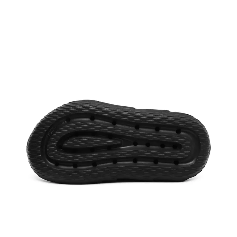 Angelmi Abrasion Resistant Quick Dry Slide Slippers Men's Black-3