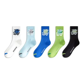 LUOLIAN Basketball Socks Men's 5 Pack