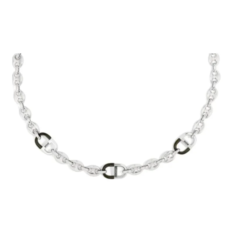 DIOR Brass Necklaces Unisex Silver-0