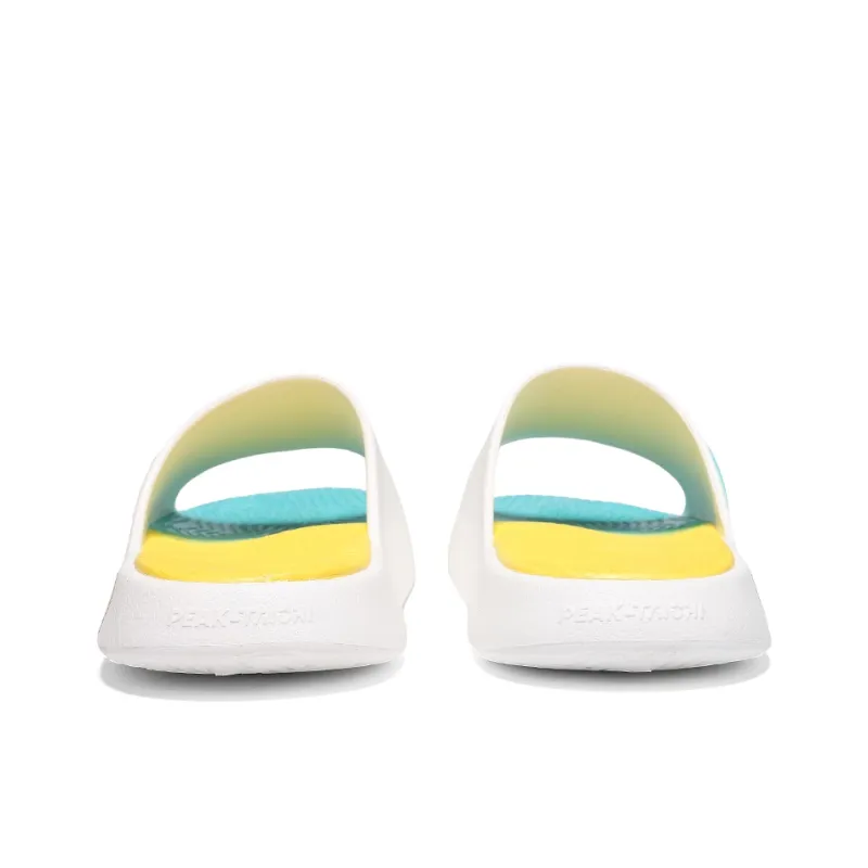 PEAK Slip Resistant Odor Resistant Abrasion Resistant Slide Slippers Women's White Sapphire Blue Orange Yellow-5