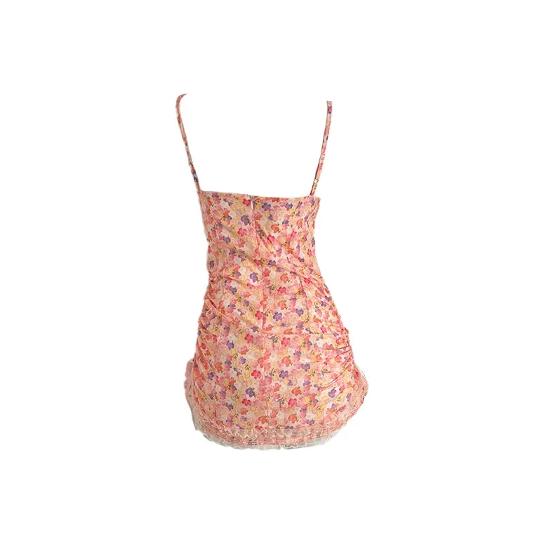 / Slip Dresses Women's Peach Pink-1
