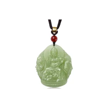 MARY WINDSOR Hetian Jade Pendants Pale Greenish White Jade Men's