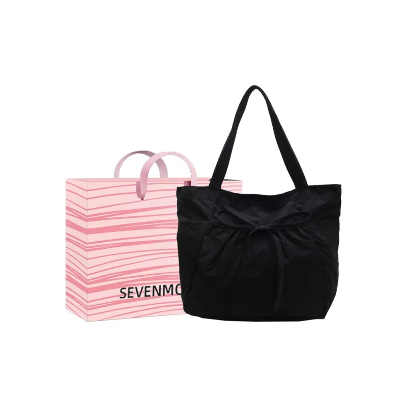 SEVENMOONS Nylon Shoulder Bag Regular Women's Ecru/Black/Green/Pink/Brown-4