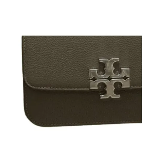 TORY BURCH Eleanor Textured Cow Leather Portable Crossbody Bag Shoulder Bag Small Size Women's Dark Brown-1