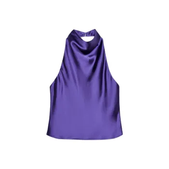 ZARA Tank Tops Women's Dark Purple