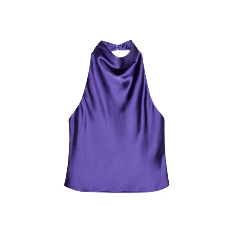 ZARA Tank Tops Women's Dark Purple-0