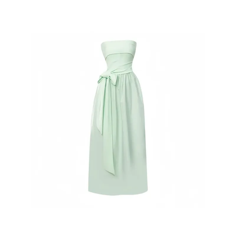 YGPRW Sleeveless Dresses Women's Green-0