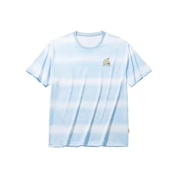 Anta x HAIBAOKANKAN,LIANMINGKUAN Life Collection T Shirt Unisex Sky Blue/All Over Print