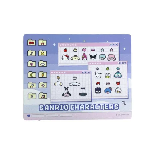 Sanrio Natural Rubber And Polyester Table Mats, Slip Resistant Mouse Pads