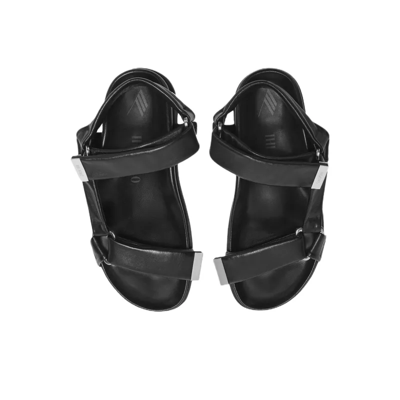 The Attico Salinas One Strap Sandals Women's Black-2