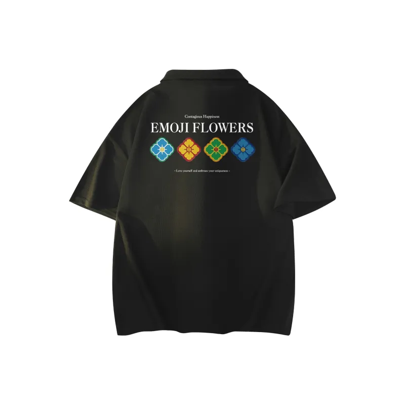 Emoji Polo Shirts Unisex-4