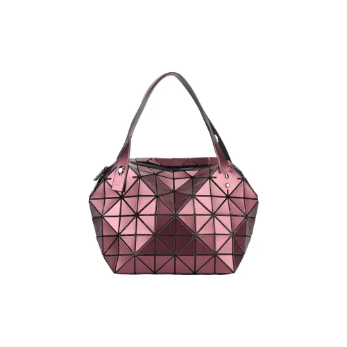 ISSEY MIYAKE Boston PVC Polyvinyl Chloride Shoulder Bag, Handbag Regular Women's Burgundy