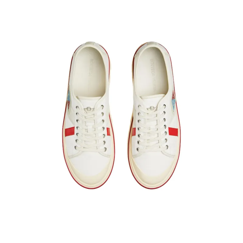 Bottega Veneta Eliot Low Top Canvas Shoes Men's White-3